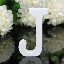 Load image into Gallery viewer, 1pc White Wooden Letters English Alphabet Word Personalized Name Design Art Craft Free Standing Heart Shape Wedding Home Decor